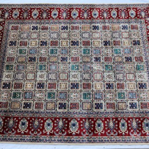 12x15 ft Large Turkmen Woven Bakhtiari Area rugs, hand made Pictorial flower Wool Rug Carpet, Four Seasonal Home Décor, Oversize dining room hall rug,