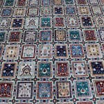 12x15 ft Large Turkmen Woven Bakhtiari Area rugs, hand made Pictorial flower Wool Rug Carpet, Four Seasonal Home Décor, Oversize dining room hall rug,