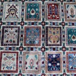 12x15 ft Large Turkmen Woven Bakhtiari Area rugs, hand made Pictorial flower Wool Rug Carpet, Four Seasonal Home Décor, Oversize dining room hall rug,