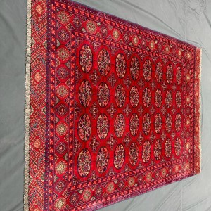 9x12 Rend oriental Bokhara design Rug, Antique design Red Rug, Soft high pile handspun wool, all natural vegetable dye rug, Living room and bedroom