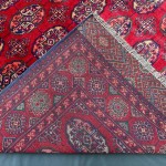 9x12 Rend oriental Bokhara design Rug, Antique design Red Rug, Soft high pile handspun wool, all natural vegetable dye rug, Living room and bedroom